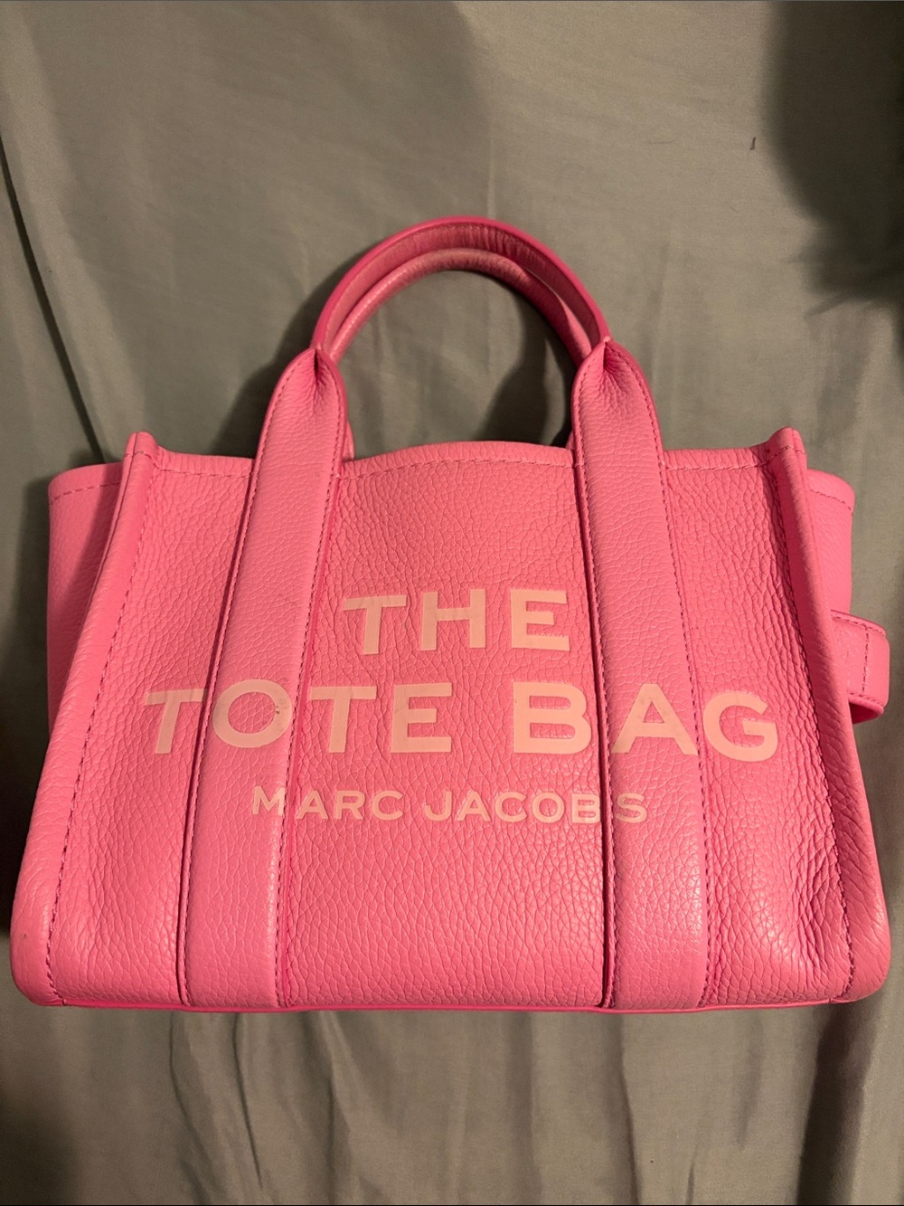 Marc Jacobs Pink Pebbled Leather Tote Bag